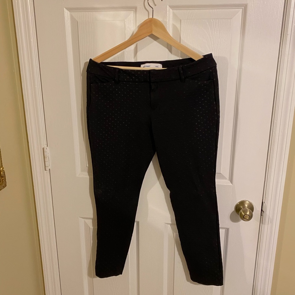 Black polka dot pants